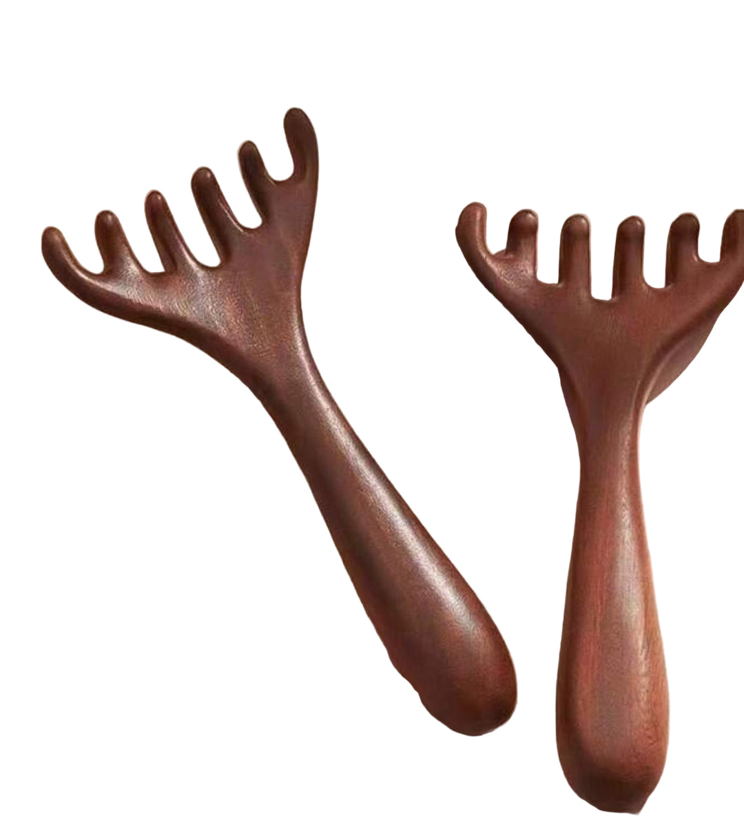 Wooden Massage Comb With 6 Teeth | مشط تدليك خشبي بـ 6 أسنان