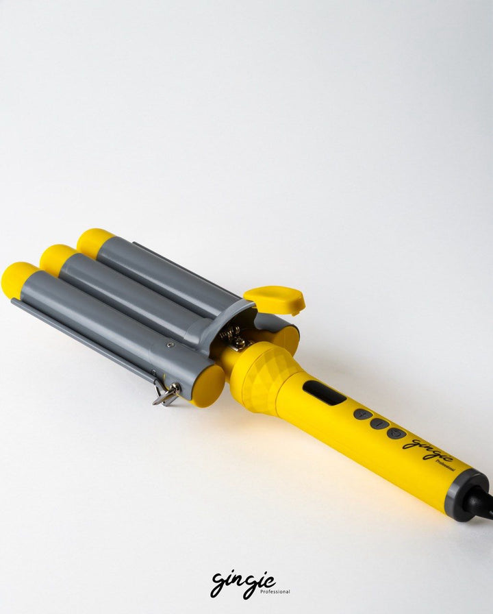 gingie The Mogee Three Barrels Hair Waver - 1inch | جنجي  أداة تمويج الشعر ثلاثية الأنابيب - 1 انش