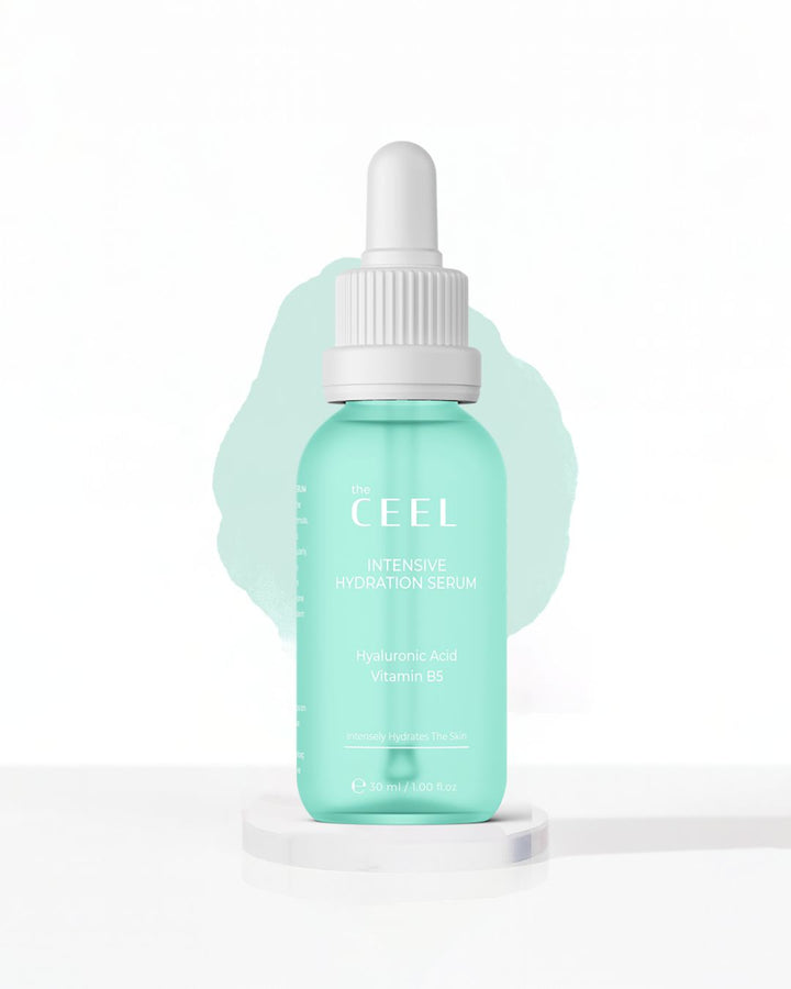 the CEEL Intensive Hydration Serum Hyaluronic Acid Vitamin B5 -30ml | ذا سيل سيروم ترطيب هيالورونيك اسيد و بانتينول - 30 مل