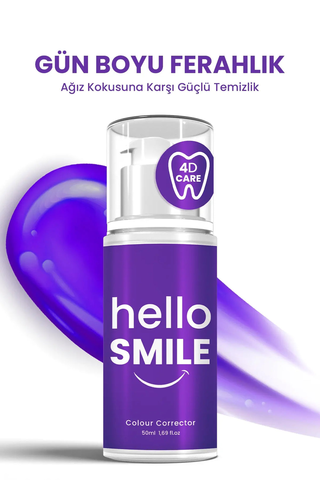 PROCSIN Hello Smile Color Corrector - 50ml | بروكسن معجون أسنان مصحح للون - 50 مل