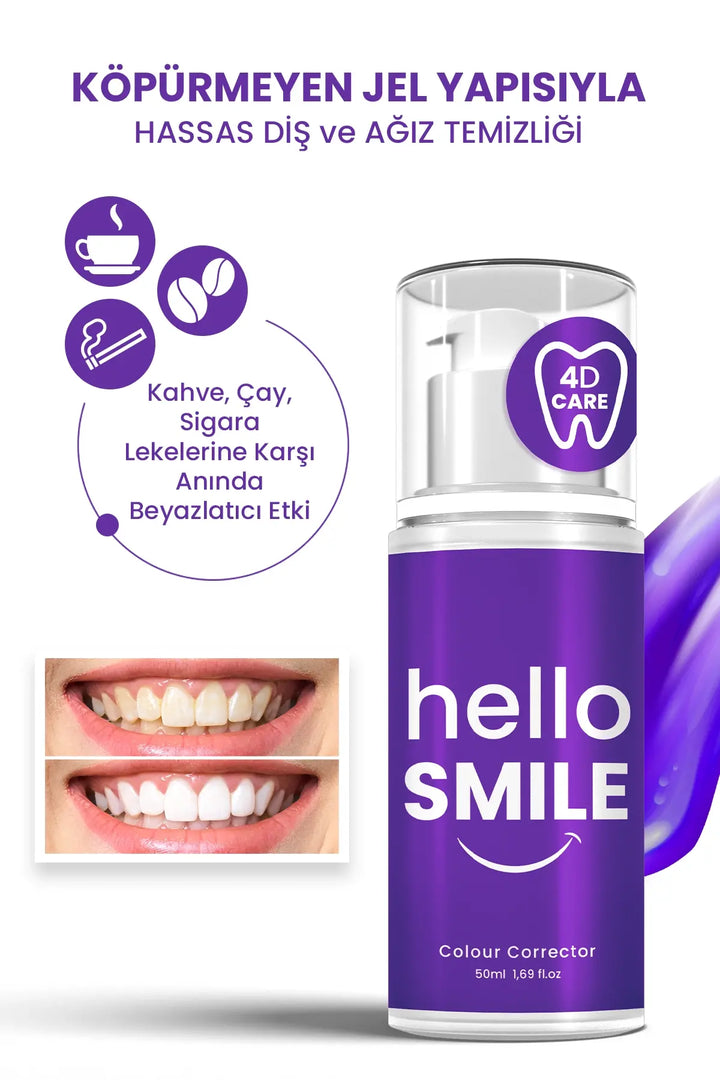 PROCSIN Hello Smile Color Corrector - 50ml | بروكسن معجون أسنان مصحح للون - 50 مل
