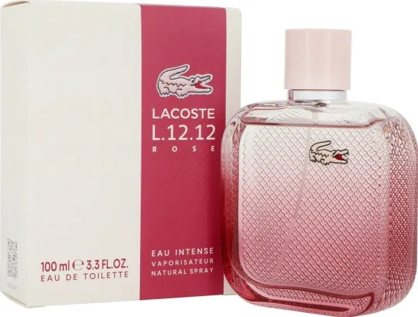 Lacoste L.12.12 Rose EDT - 100ml | عطر لاكوست إل 12.12 روز  للنساء 100 مل
