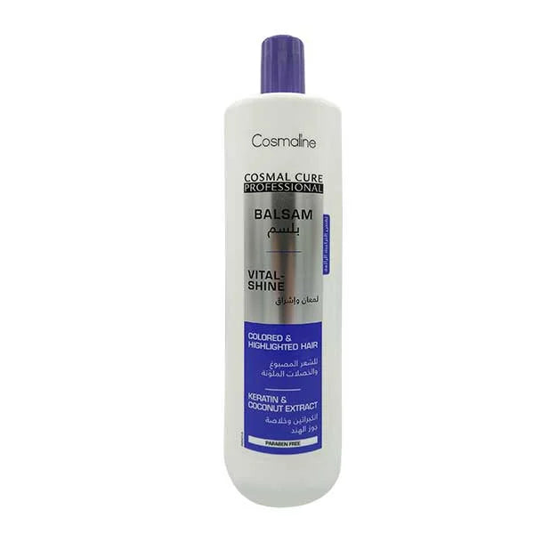 Cosmaline Cosmal Cure Professional Vital-Shine Balsam - 1000ml | كوزمالين بلسم كوزمال كيور الاحترافي للتألق الحيوي - 1000 مل