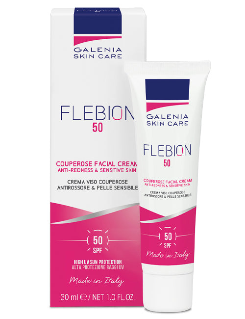 Galenia Flebion 50 Facial Cream For Redness Spf 50 - 30ml | كريم الوجه للاحمرار مع عامل حماية 50 من الشمس - 30 مل
