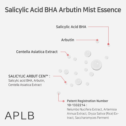 APLB Salicylic Acid Bha Arbutin Mist Essence - 105ml