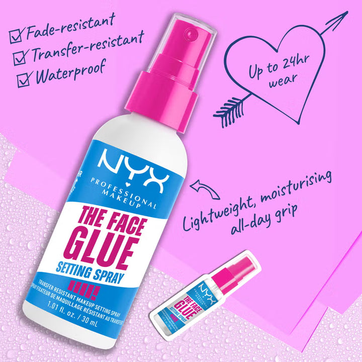 NYX The Face Glue Setting Spray - 60ml | ان واي اكس مثبت مكياج فايس غلو - 60 مل