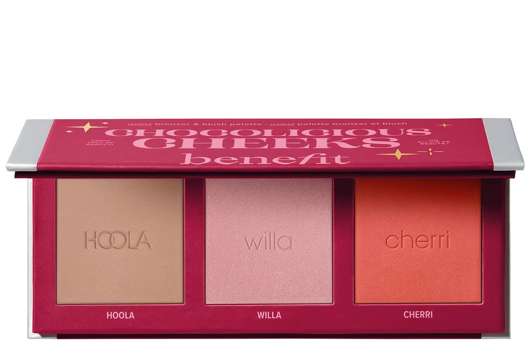 Benefit Chocolicious Cheeks Mini Bronzer & Blush - 2.5g | بنفت باليت للوجه بلاش و برونزر - 2.5 غرام