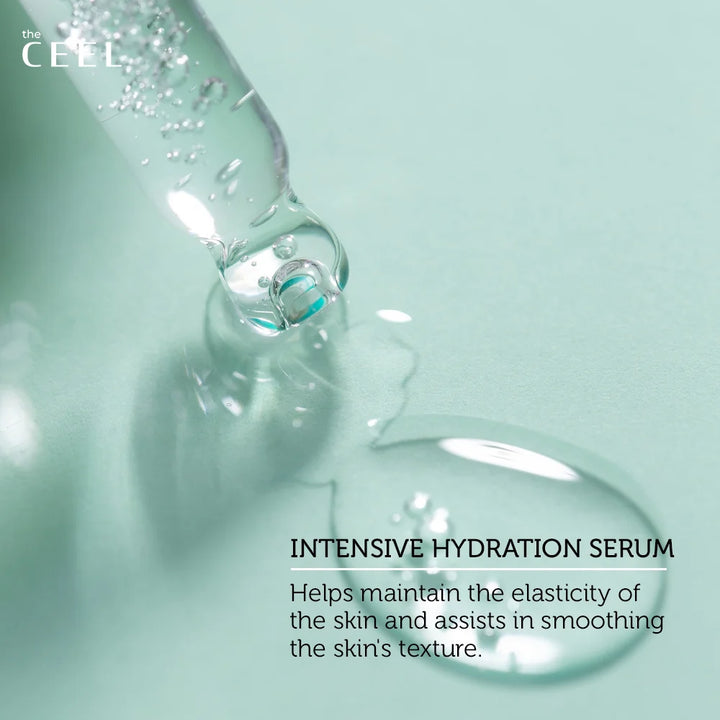 the CEEL Intensive Hydration Serum Hyaluronic Acid Vitamin B5 -30ml | ذا سيل سيروم ترطيب هيالورونيك اسيد و بانتينول - 30 مل