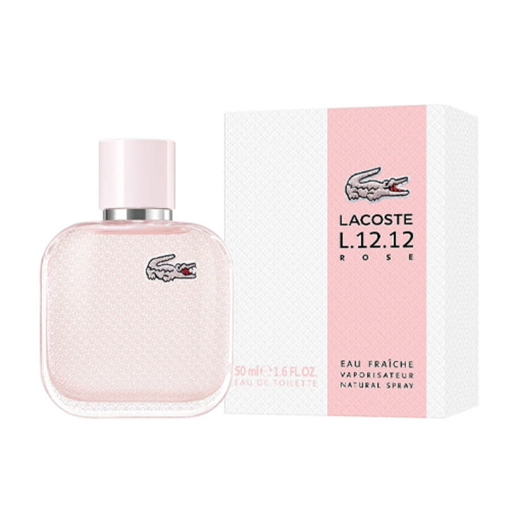 Lacoste L.12.12 Rose Eau de Toilette - 100ml | عطر لاكوست إل 12.12 روز أو فريش للنساء 100 مل
