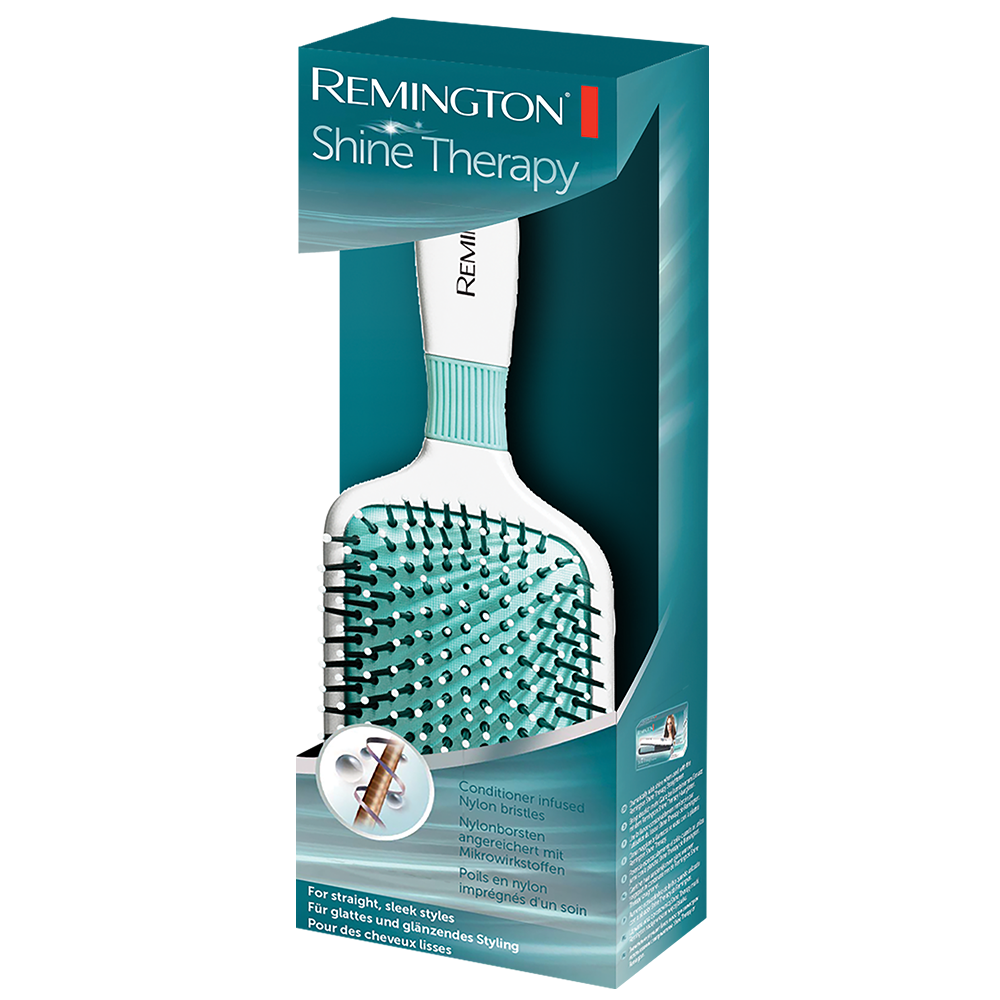REMINGTON Shine Therapy Ceramic Paddle Hair Brush | فرشاة الشعر السيراميك ريمينغتون شاين ثيرابي