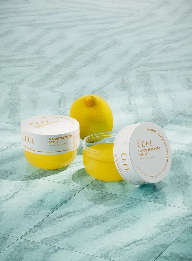 the CEEL Lemon Zest Body Scrub - 275gr | ذا سيل مقشر الجسم بالليمون - 275 غ