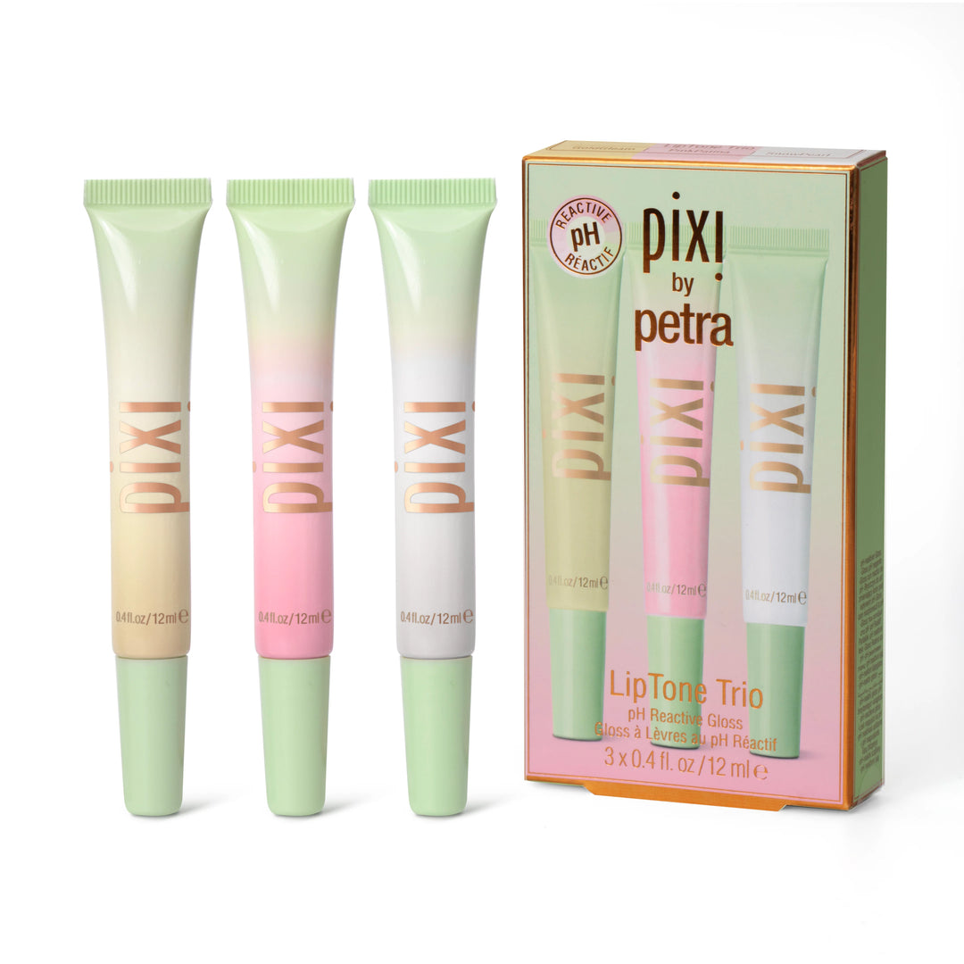 Pixi Lip Tone Trio Ph Reactive Gloss - 12ml | بيكسي غلوس متكيّف مع درجة حموضة البشرة - 12 مل
