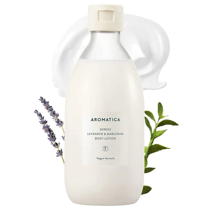 AROMATICA Lavender & Marjoram Body Lotion - 300ml | اروماتيكا لوشن الجسم باللافندر و اكليل الجبل - 300 مل