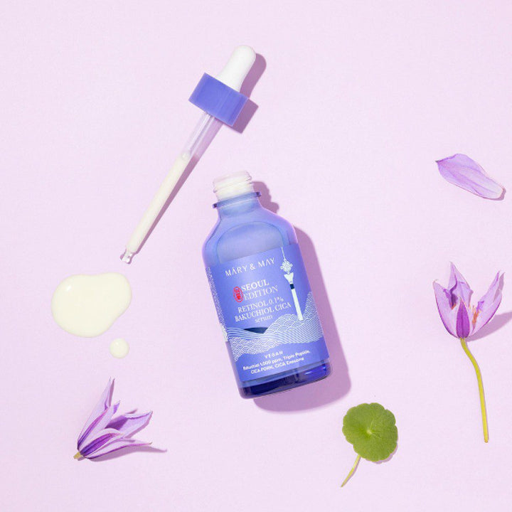 MARY & MAY Retinol 0.1% Bakuchiol Cica Serum - 80ml | ماري اند ماي  سيروم الريتينول 0.1% و الباكشيول و السيكا - 80 مل