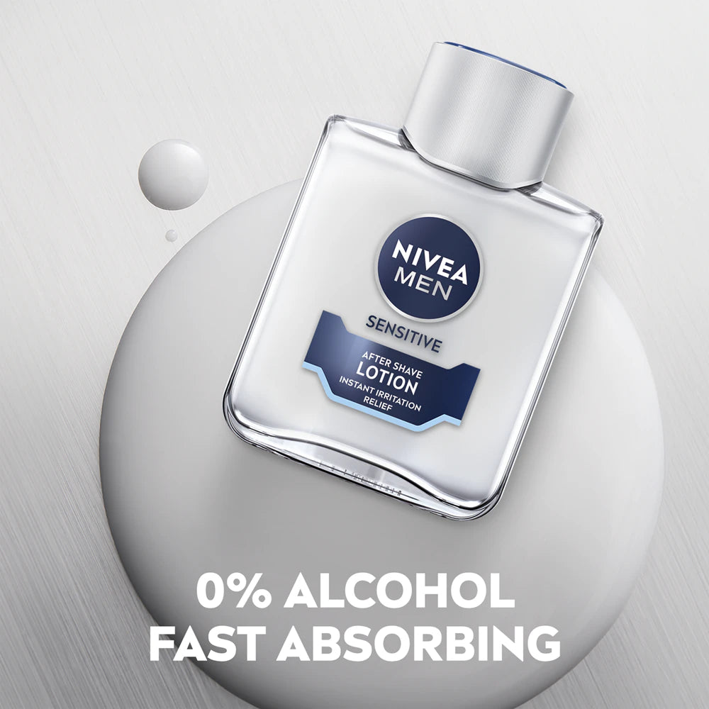 NIVEA Sensitive After Shave Lotion Instant Relief - 100ml | نيفيا لوشن ما بعد الحلاقة - 100 مل