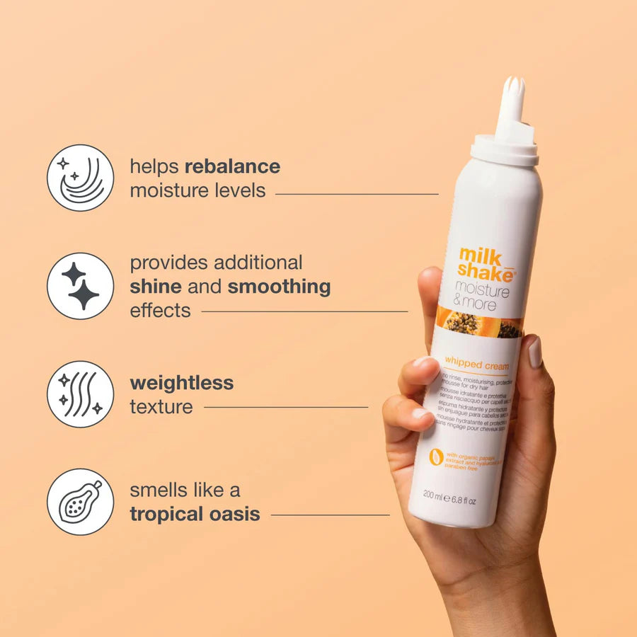 Milk Shake moisture & more whipped cream - 200ml | ميلك شيك كريم تصفيف الشعر - 200 مل