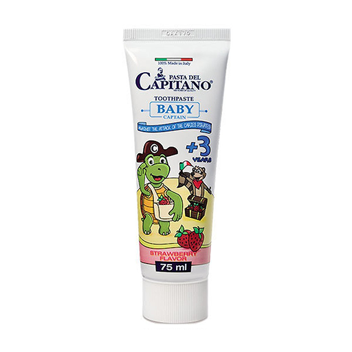 Baby Strawberry Toothpaste For Children From 3 Years - 75ml | معجون اسنان للاطفال من عمر 3 سنوات بنكهة الفراولة