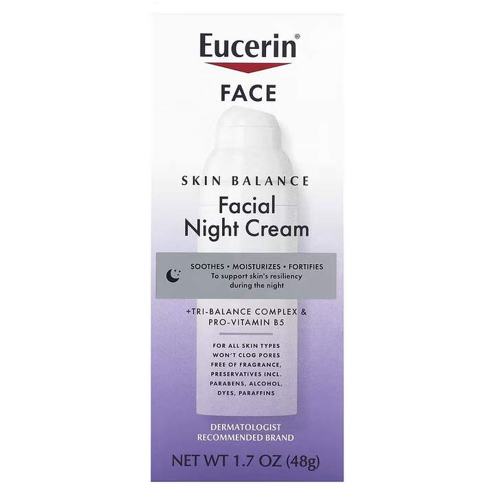 Eucerin Face Skin Balance Night Cream - 48g | يوسيرين كريم ليلي للوجه - 48 غ