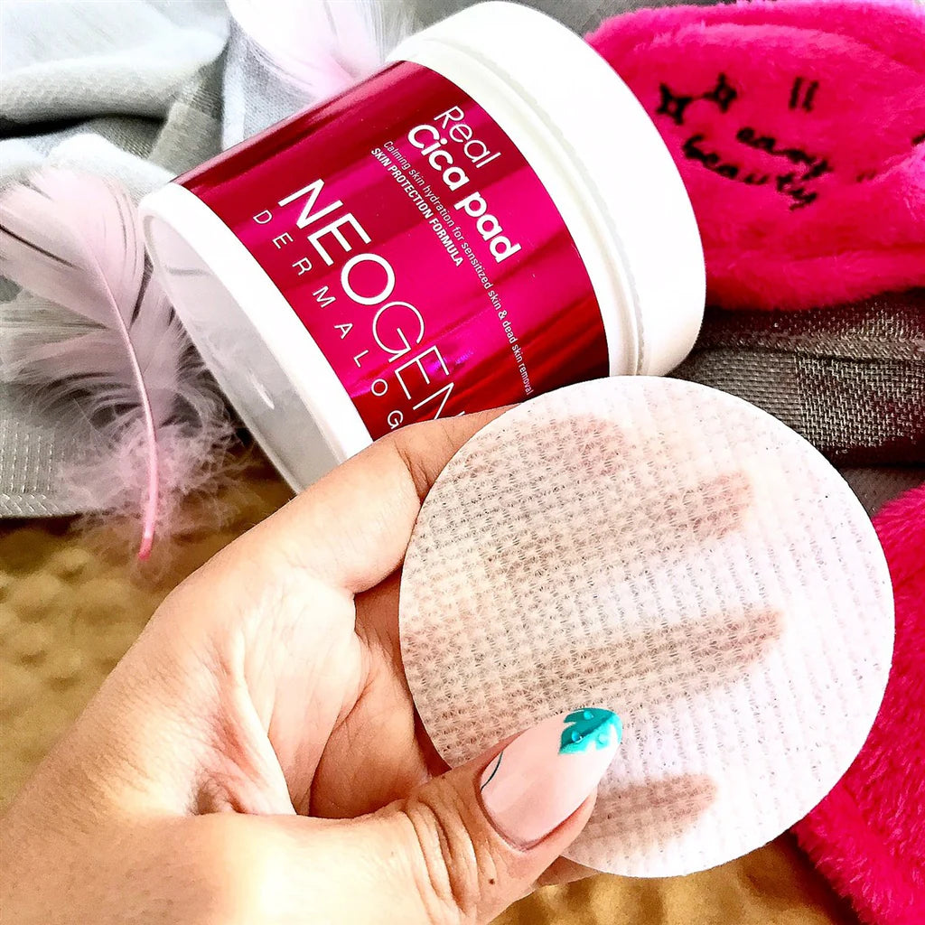 NEOGEN Real Cica Pad Dermalogy -150ml | نيوجين ديرمالوجي – دوائر قطنية تنظيف وعناية بخلاصة السيكا – 150 مل
