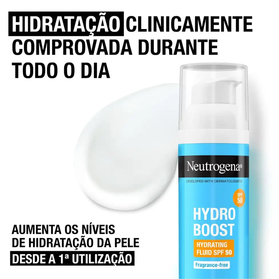 Neutrogena Hydro Boost Hydrating Fluid Spf +50 - 50ml| نيتروجينا واقي شمسي سائل بعامل حماية +50-50 مل