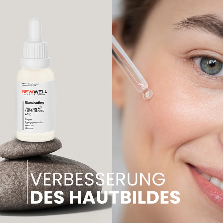 NEW WELL Illuminating Arbutin+Hyaluronic Acid Serum - 30ml | نيو ويل سيروم مفتح للبشرة - 30 مل