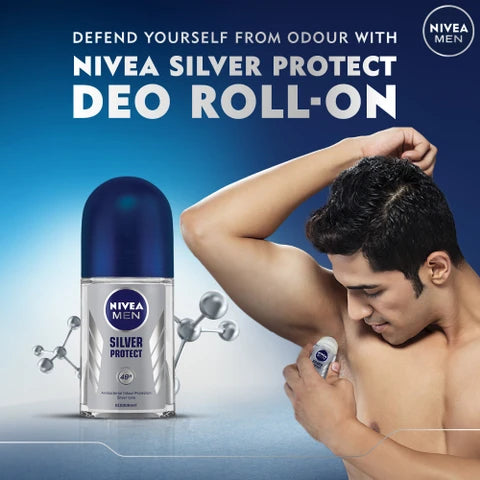 Nivea Silver Protect Deo Roll On 50 ml | مزيل عرق نيفيا سيلفر بروتيكت رول أون – 50 مل