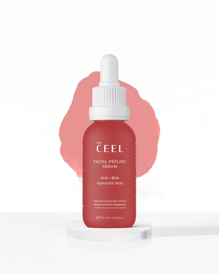 the CEEL Facial Peeling Serum Aha + Bha Hyaluronic Acid - 30ml | ذا سيل سيروم مقشر للوجه - 30 مل