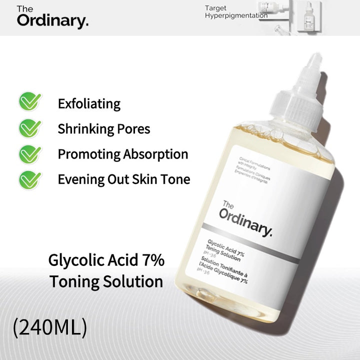 The Ordinary Glycolic Acid 7% Exfolating Toner - 240ml | ذا اورديناري تونر الجليكوليك اسيد - 240 مل