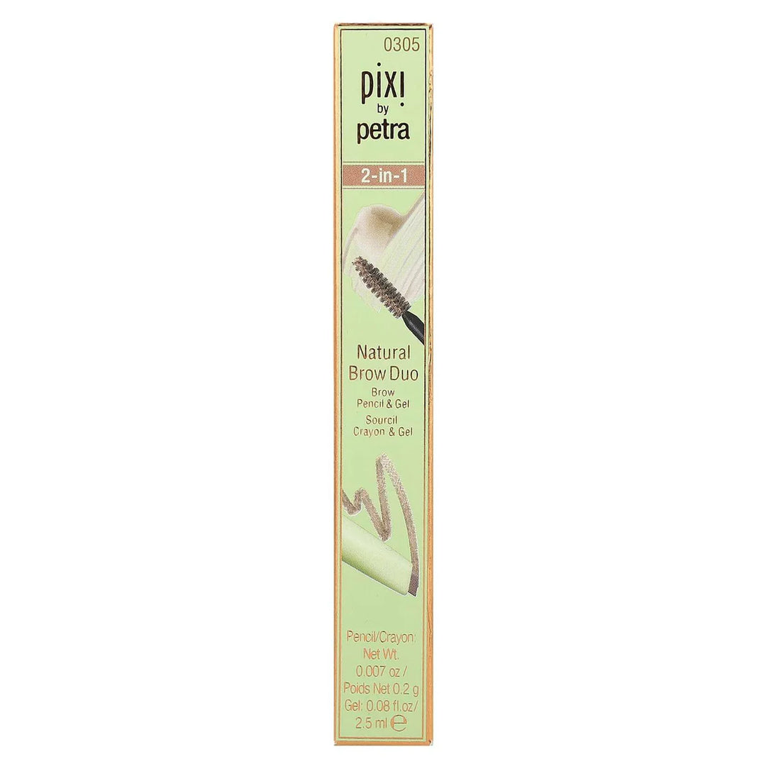 Pixi 2-In-1 Natural Brow Duo - 2.5ml | بيكسي ثنائي الحواجب الطبيعي - 2.5 مل