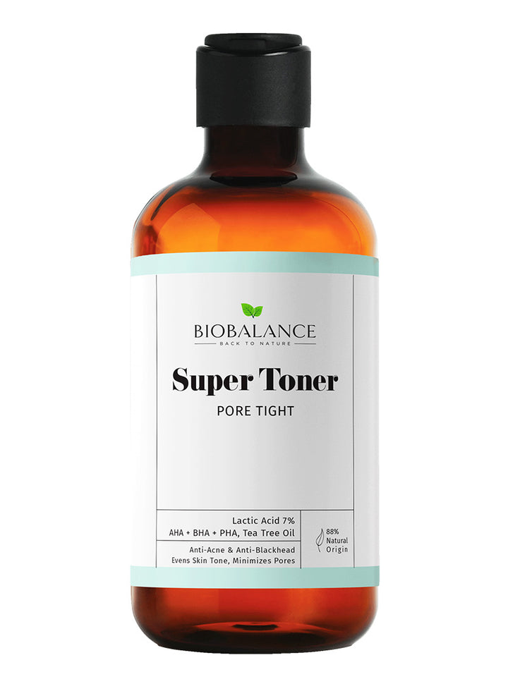 Bio Balance Super Toner Pore Tight  Anti-Acne and Uniform for Minimizing Pores Mixed-Oily Skin - 250 ml |  بايو بالانس تونر مضاد لحب الشباب و توحيد لون البشرة - 250 مل