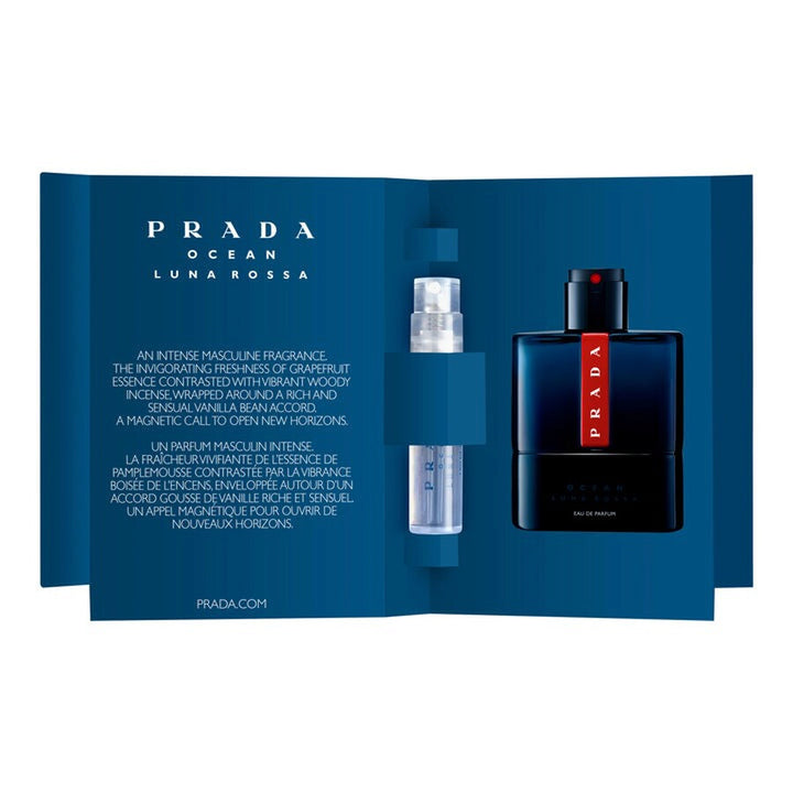 Sample Prada Luna Rossa Ocean  EDP 1,2 ml | عينة عطر برادا لونا روسا اوشن  للرجال 1,2 مل
