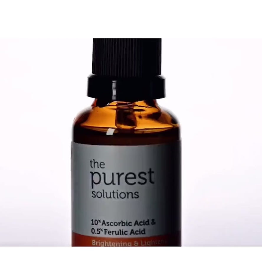 The Purest Solutions Brightening + Lightening Vitamin C Serum - 30ml |  ذا بيورست سيروم فيتامين سي - 30 مل