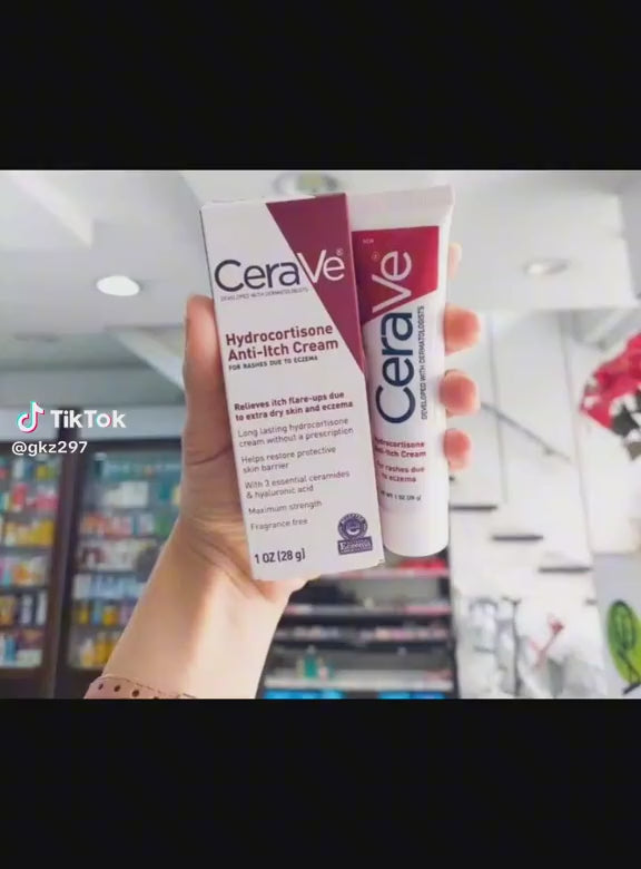 Cerave Hydrocortisone Anti-Itch Cream - 28g | سيرافي كريم لعلاج الحكة بالهيدروكورتيزون - 28 غرام