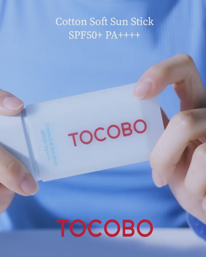 TOCOBO Cotton Soft Sun Stick Spf 50+ PA - 19g |  توكوبو واقي شمسي ستيك بمستخلص بالقطن Spf50+ - 50 مل