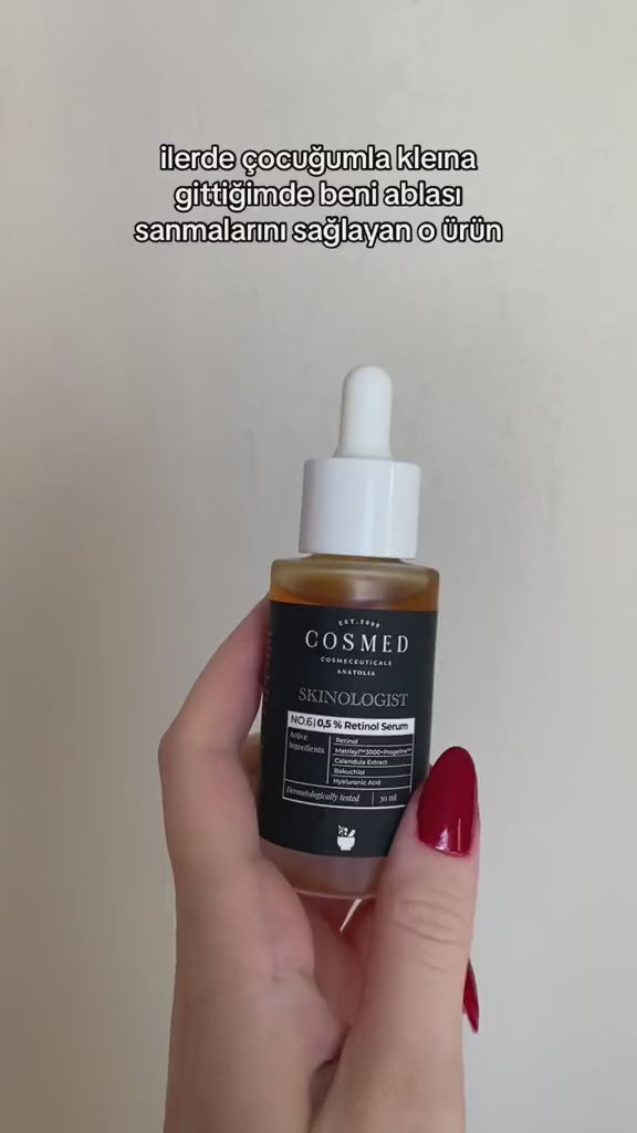 Cosmed Skinologist Serum Containing 0.5% Retinol & Peptide - 30ml | كوزميد سيروم الريتينول 0.5% و الببتيدات - 30 مل