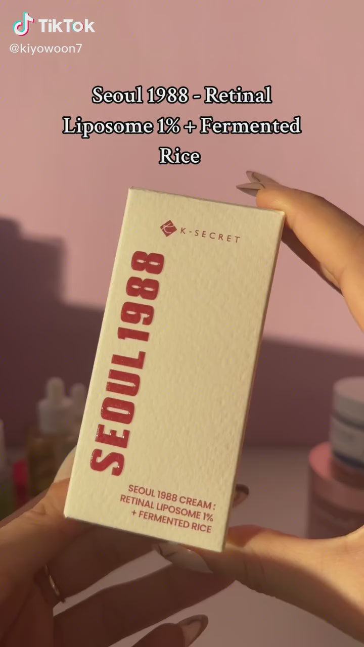 K - SECRET Seoul 1988 Retinal Liposome 1% & Fermented Rice Anti-Aging Face Cream - 50ml | ك سيكريت كريم للوجه ريتينول 1% وبخلاصة الأرز - 50 مل