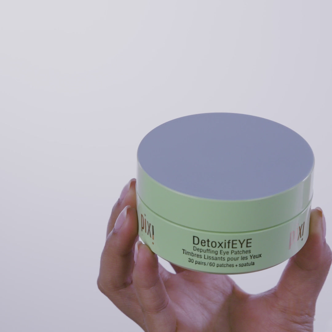 Pixi Detoxif eye Hydrating And Depuffing Eye Patches - 60pcs | بيكسي رقائق تحت العين المرطبة و المضادة للتورم - 60 قطعة
