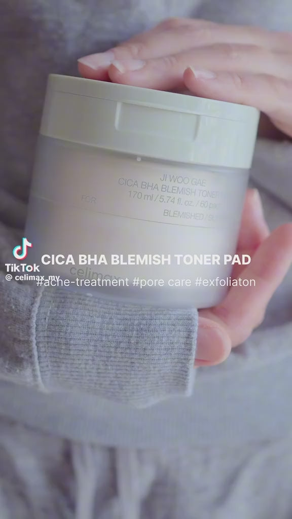 celimax Ji Woo Gae Cica BHA Blemish Toner Pad - 170ml | سيليماكس فوط تونر بالسيكا و ال BHA - 170 مل