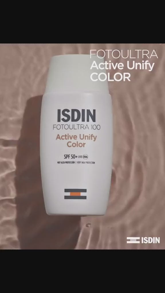 ISDIN Foto Ultra Active Unify Color Fusion Fluid Spf 50+ - 50ml | ايزدن سائل واقي شمسي مع لون مع عامل حماية من الشمس 50 - 50 مل