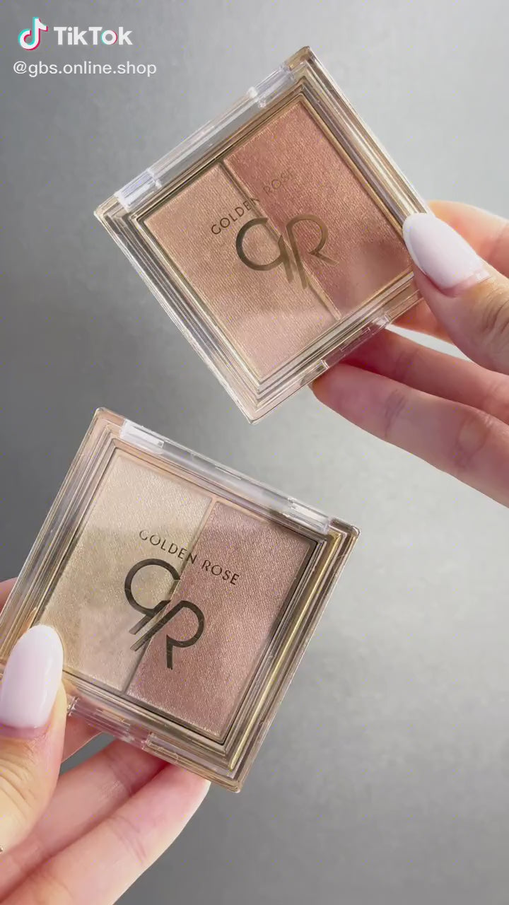GOLDEN ROSE So Glow! Highlighter Duo - 2x3g | كولدن روز هايلايتر ثنائي اللون - 2x3 غرام