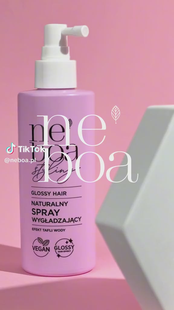Neboa Glossy Hair Smoothing Hair Spray - 175 ml | نيبوا بخاخ طبيعي لتنعيم الشعر ولمعانه - 175 مل