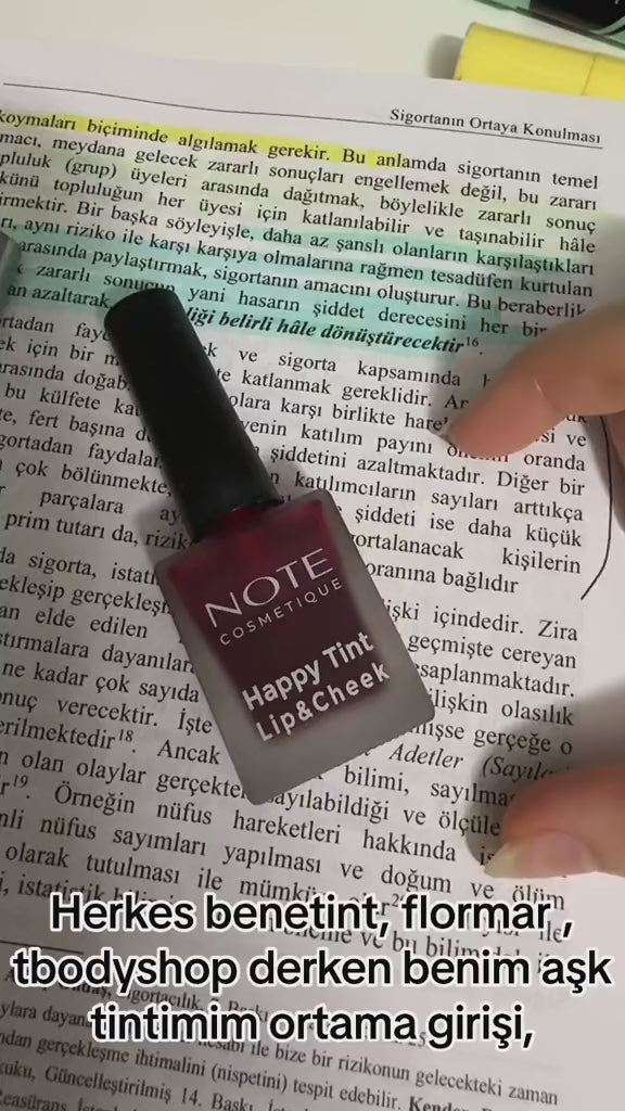 NOTE Happy Tint Lip&Cheek - 10ml | نوت تنت للشفاه و الخدود - 10 مل