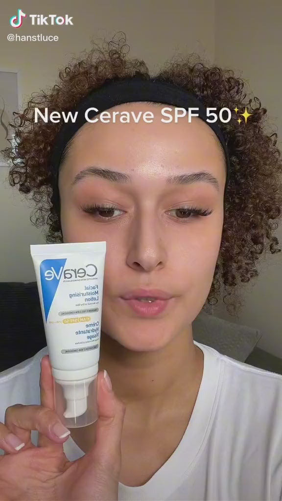 Cerave Hydrating Sunscreen SPF 50 Face Lotion - 75ml | سيرافي مرطب مع واقي شمسي بعامل حماية 50% - 75 مل