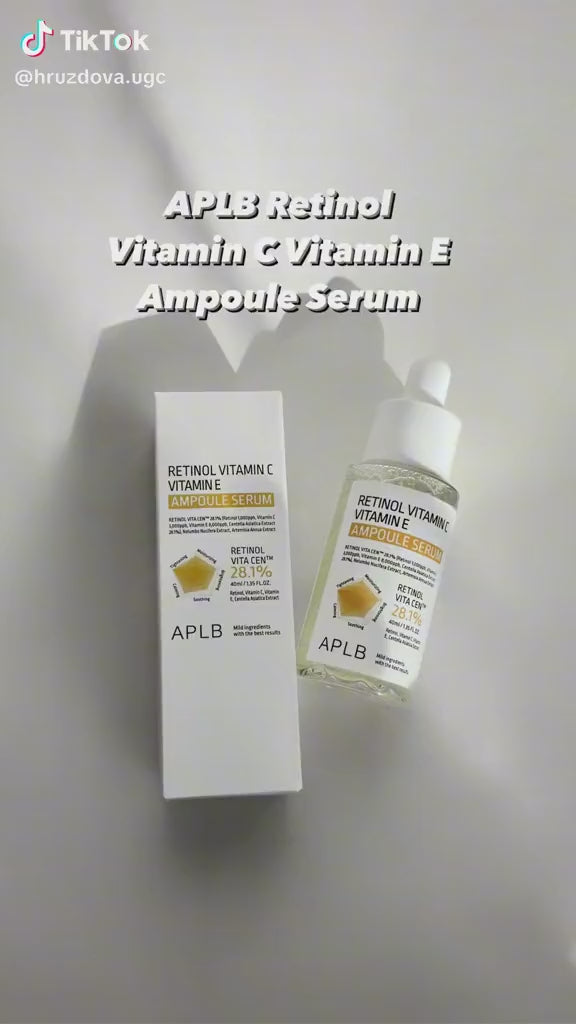 APLB Retinol Vitamin C Vitamin E Ampoule Serum - 40ml | سيروم الريتينول و فيتامين سي و اي - 40 مل