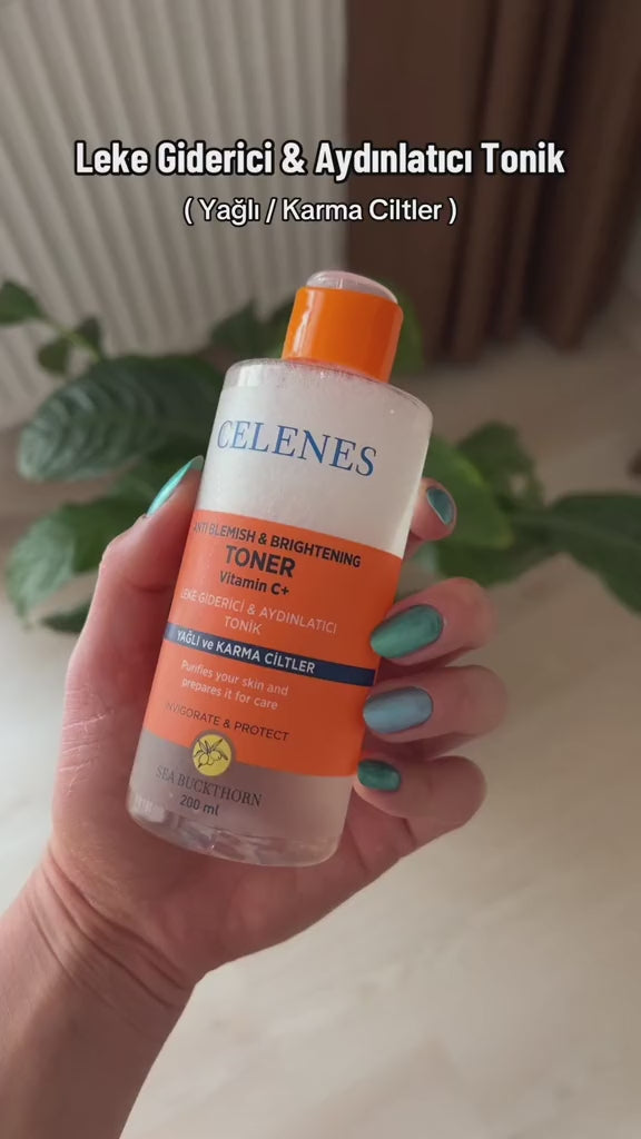 Celenes by Sweden Anti Blemish & Brightening Toner Vitamin C+ - 200ml | سيلينس تونر فيتامين سي مفتح و مضاد للبقع - 200 مل