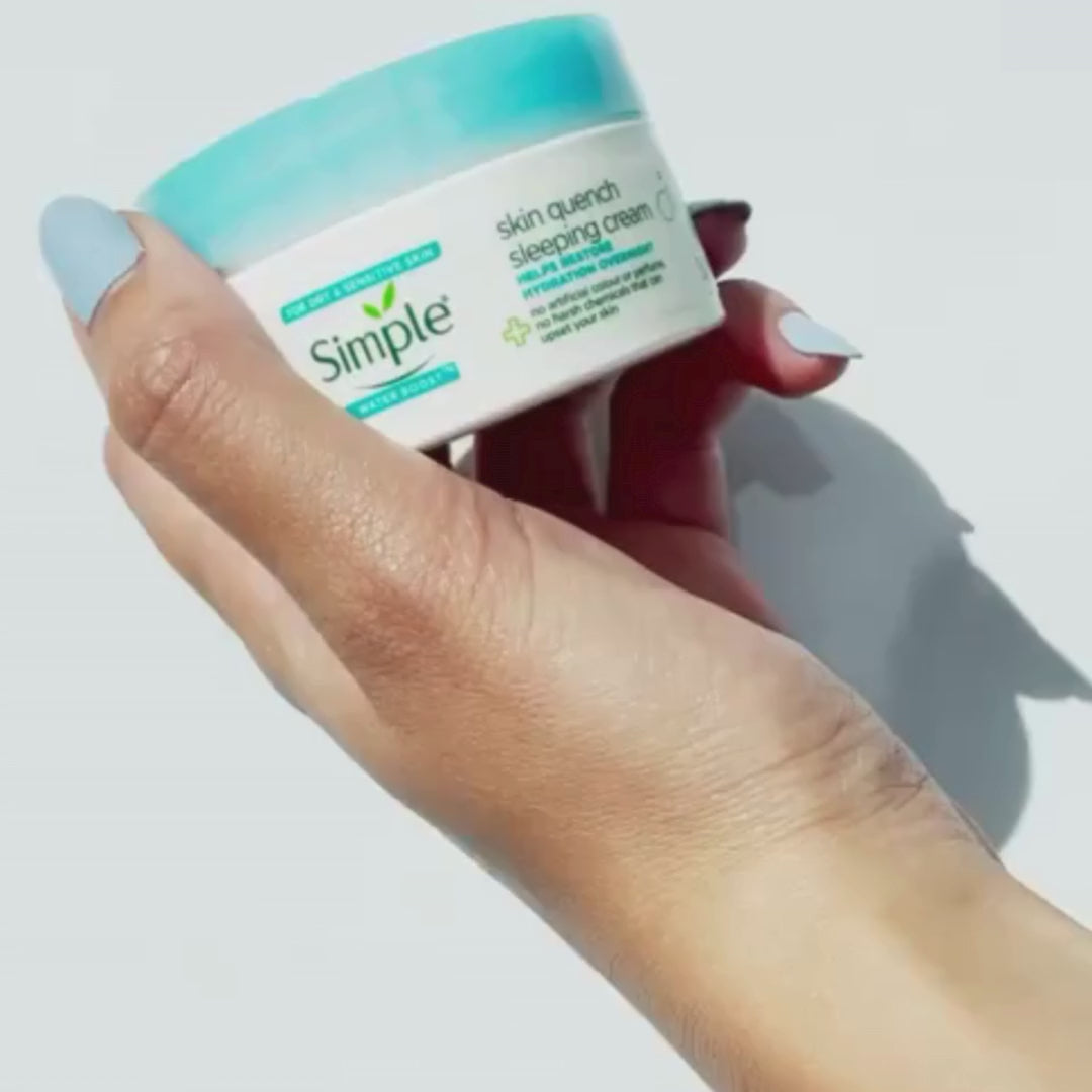 Simple Water Boost Skin Quench Sleeping Cream - 50ml | سمبل مرطب ليلي - 50 مل
