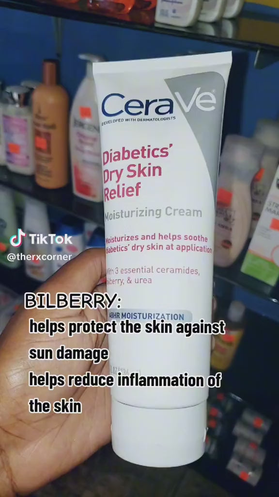 Cerave Moisturizing Cream for Diabetics’ Dry Skin - 236ml | سيرافي كريم مرطب للبشرة الجافة لمرضى السكر - 236 مل