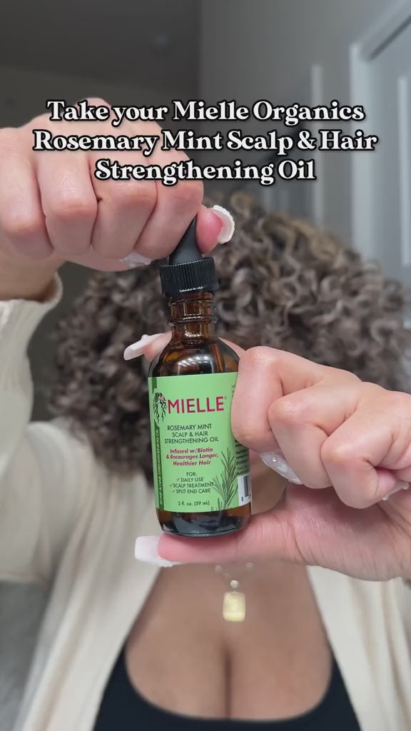 Mielle Rosemary Mint Scalp & Hair Strengthening Oil - 59ml | زيت الروزميري المقوي لفروة الرأس و الشعر - 59 مل