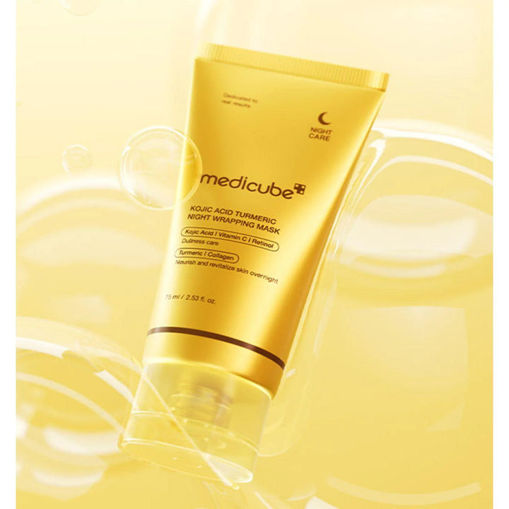 Medicube Kojic Acid Turmeric Night Wrapping Mask - 75ml | ماسك ميديكوب الليلي بالكوجيك أسيد والكركم – 75 مل