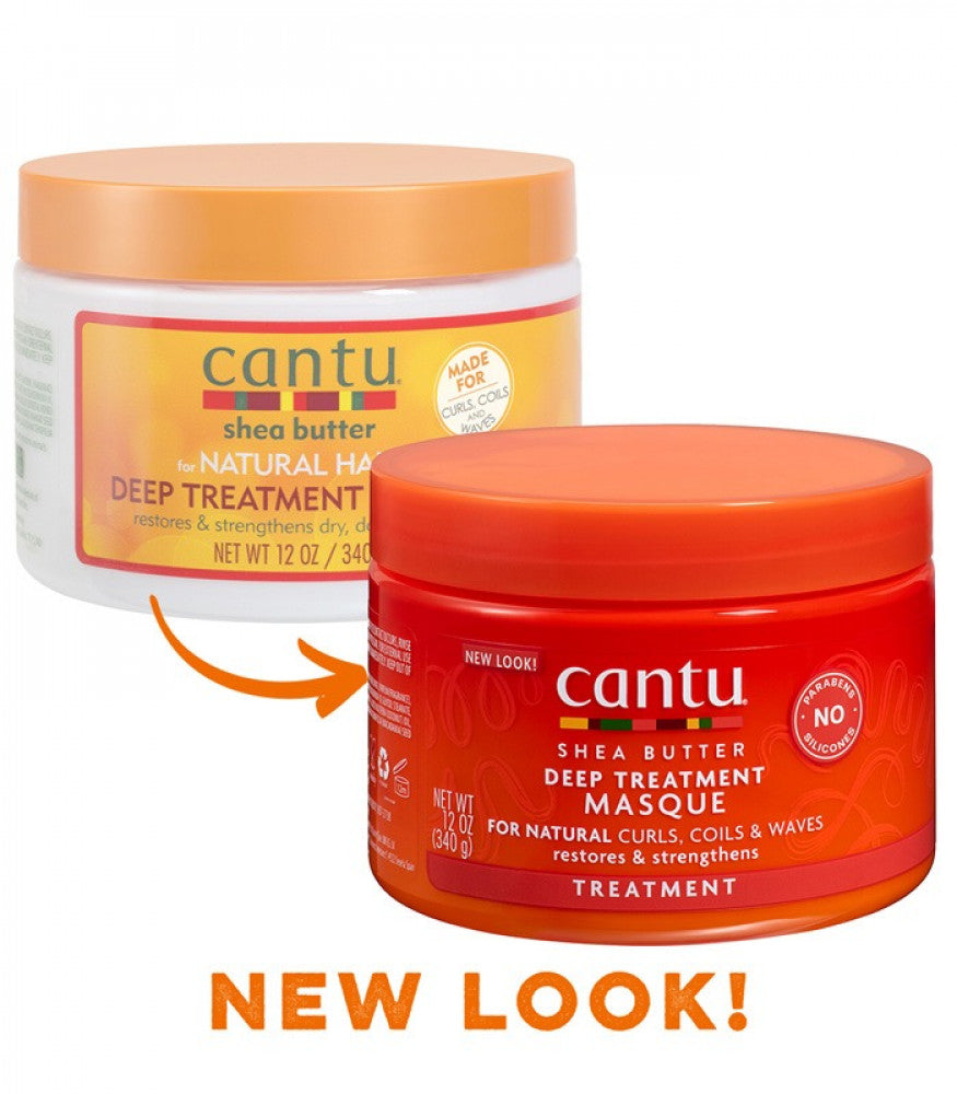 Cantu Shea Butter Deep Treatment Masque for Natural Hair - 340g | كانتو ماسك العلاج العميق بزبدة الشبا للشعر الطبيعي - 340  غ